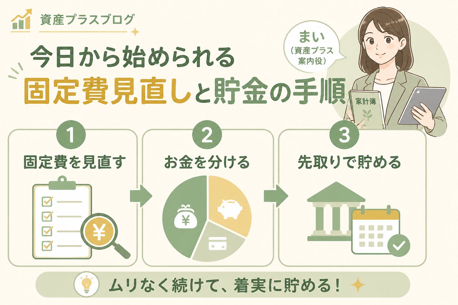 家計管理 今日から始められる固定費見直しと貯金の手順