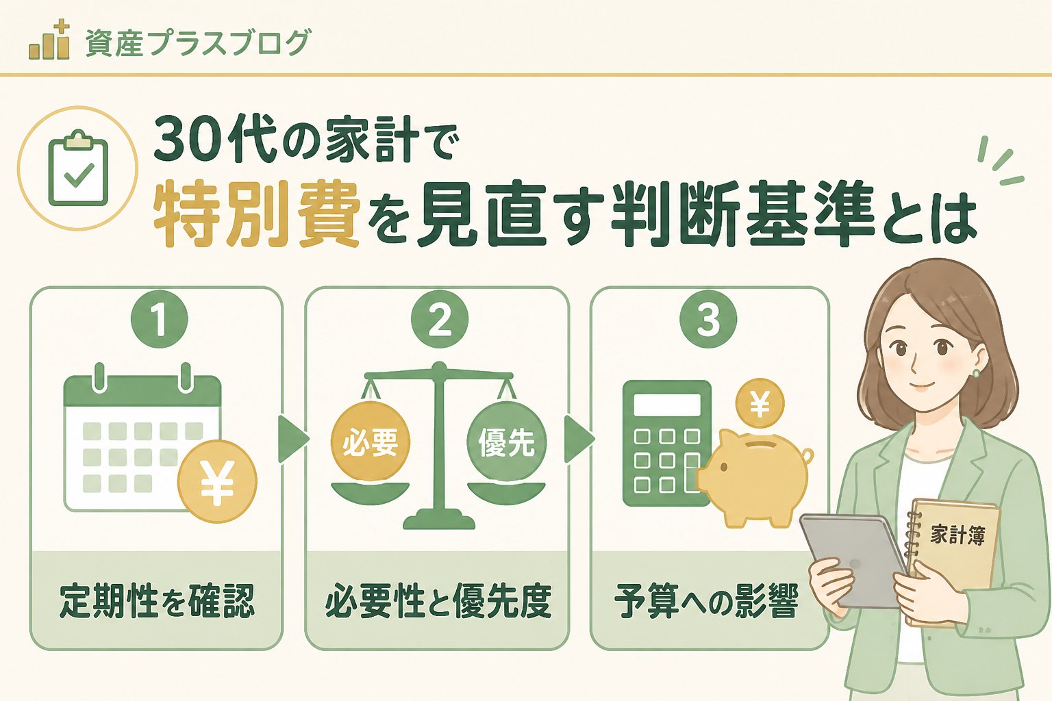 家計管理 30代の家計で特別費を見直す判断基準とは