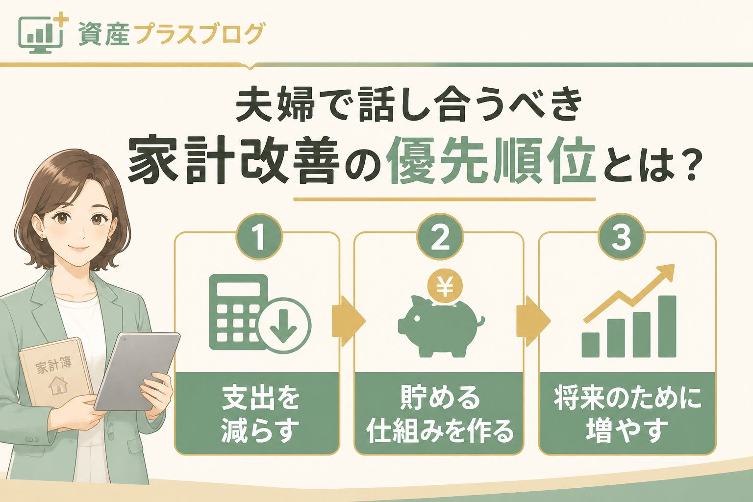 資産形成 夫婦で話し合うべき家計改善の優先順位とは？判断基準を知ろう