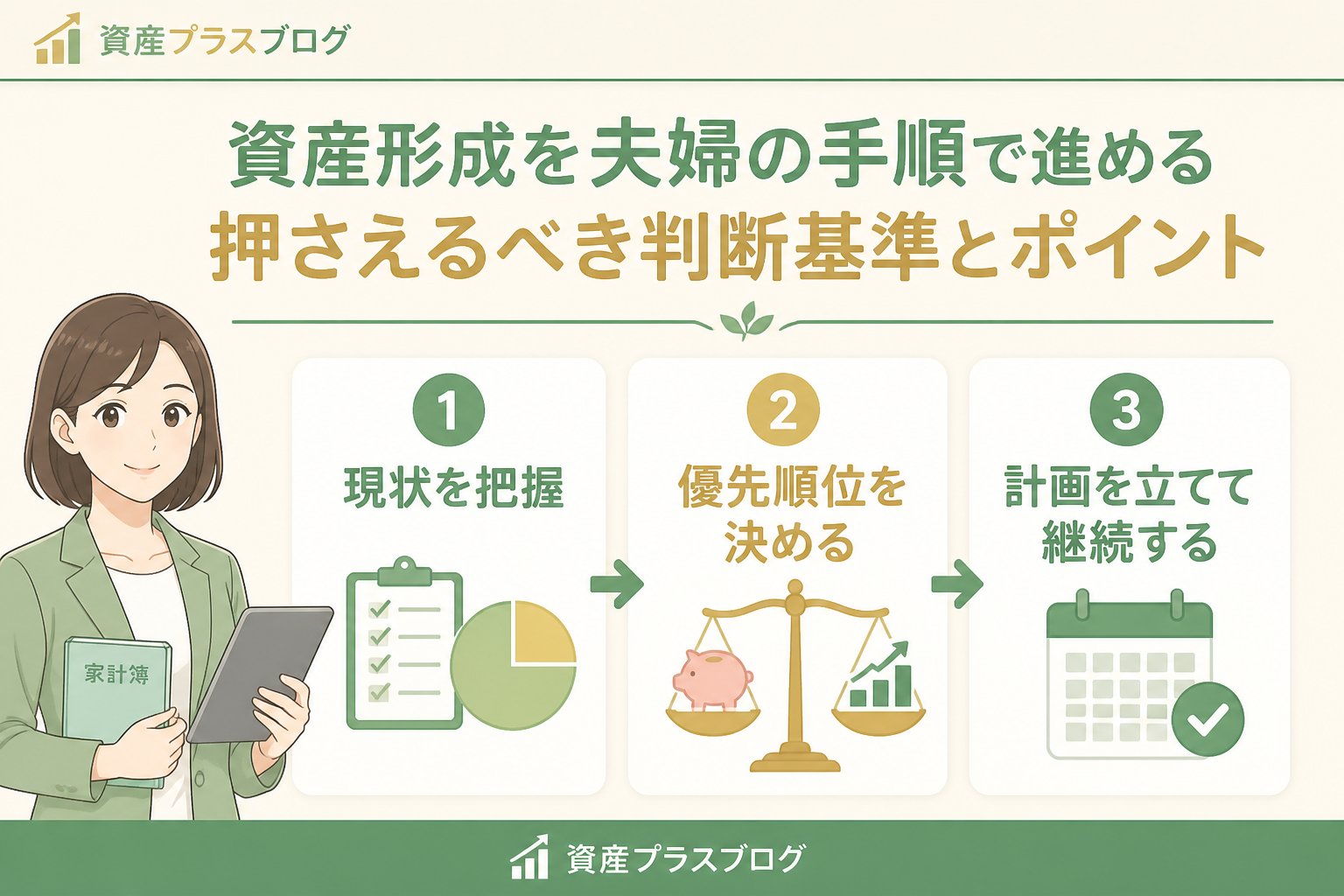 資産形成 資産形成夫婦手順で押さえるべき判断基準とポイント