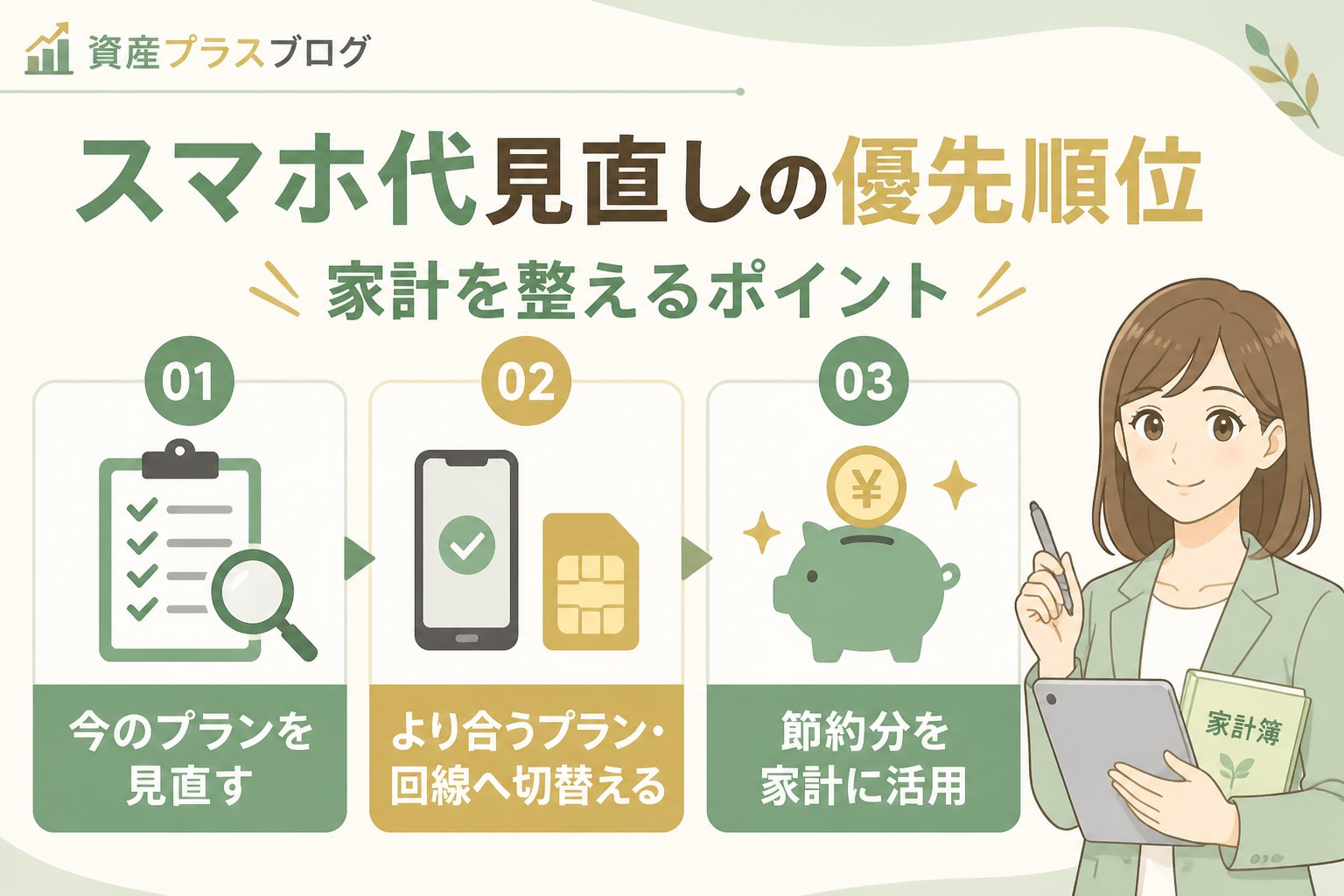 固定費見直し スマホ代家計を整えたい人優先順位を踏まえた見直しのポイント