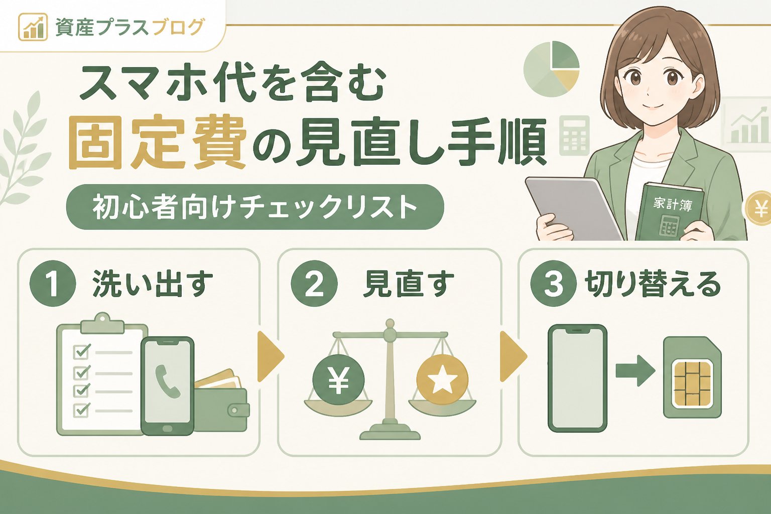 固定費見直し スマホ代を含む固定費の見直し手順と初心者向けチェックリスト