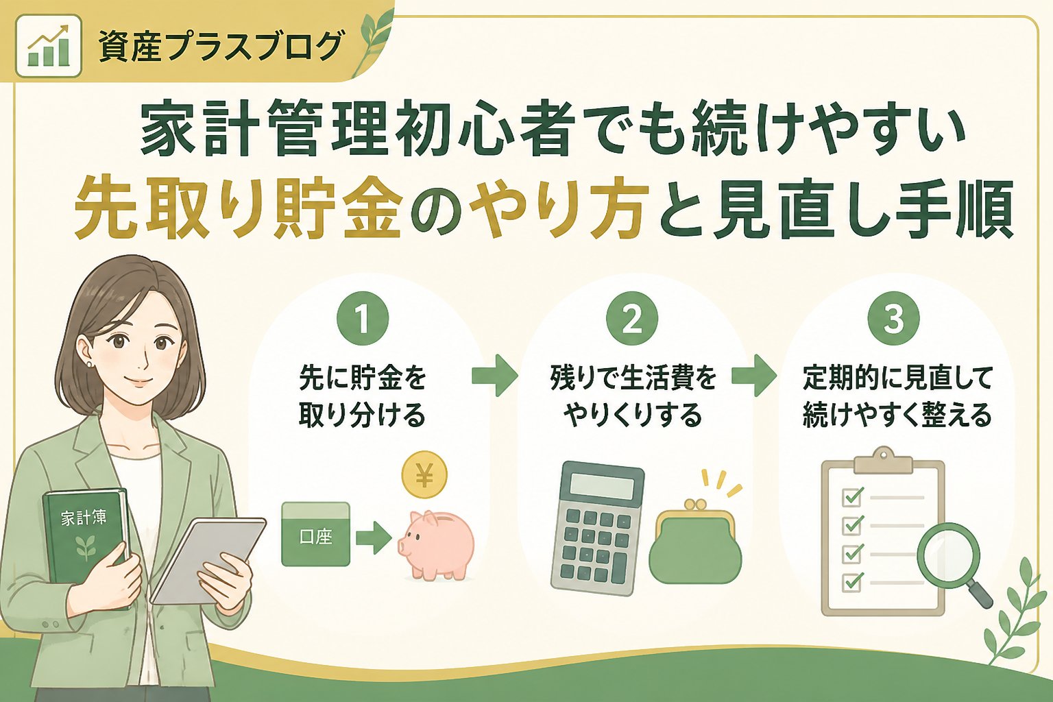 家計管理 家計管理初心者でも続けやすい先取り貯金のやり方と見直し手順