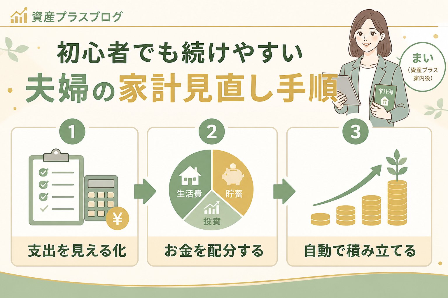 資産形成 初心者でも続けやすい夫婦の家計見直し手順