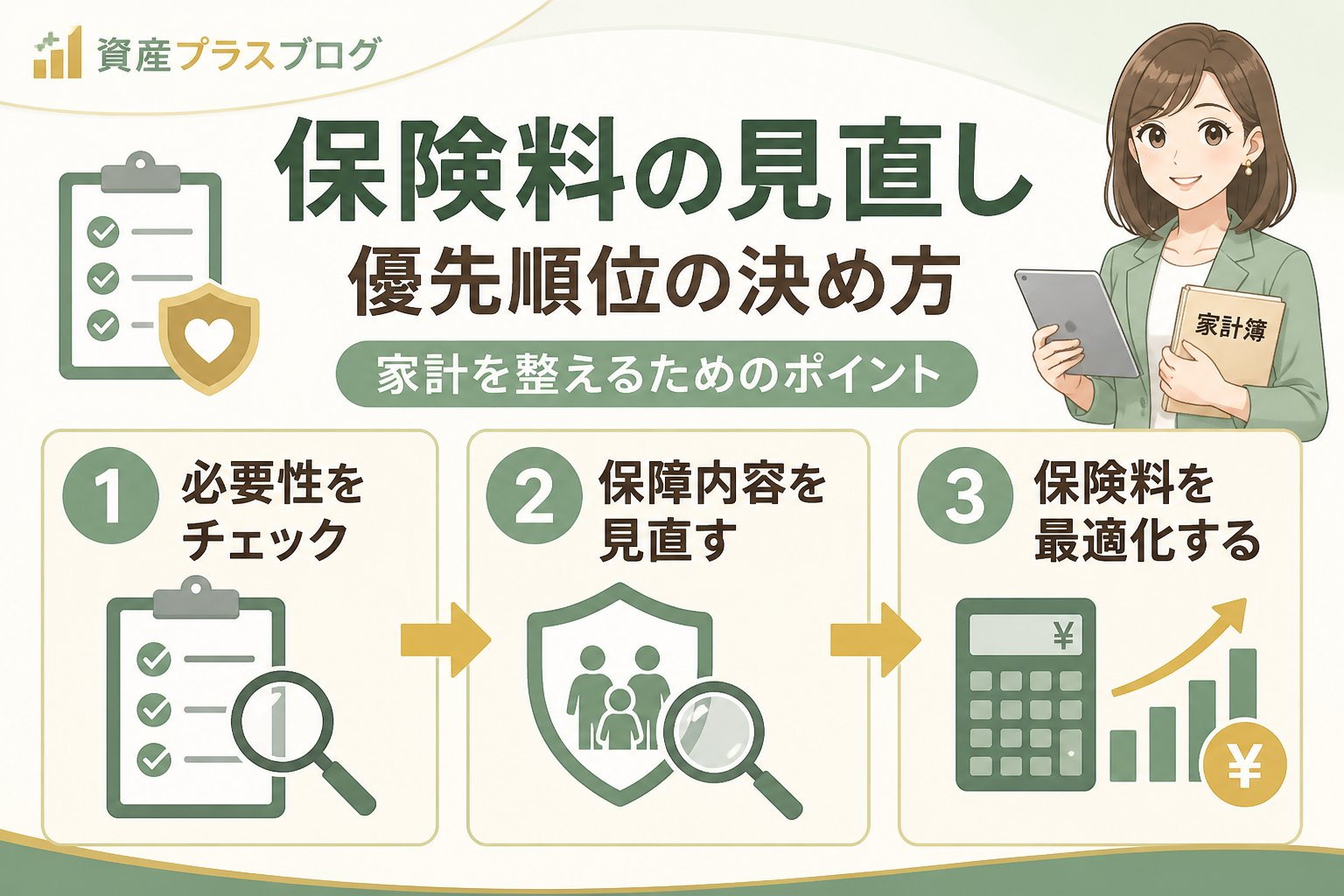 固定費見直し 保険料の見直しにおける優先順位の決め方と家計を整えたい人が押さえるべきポイント