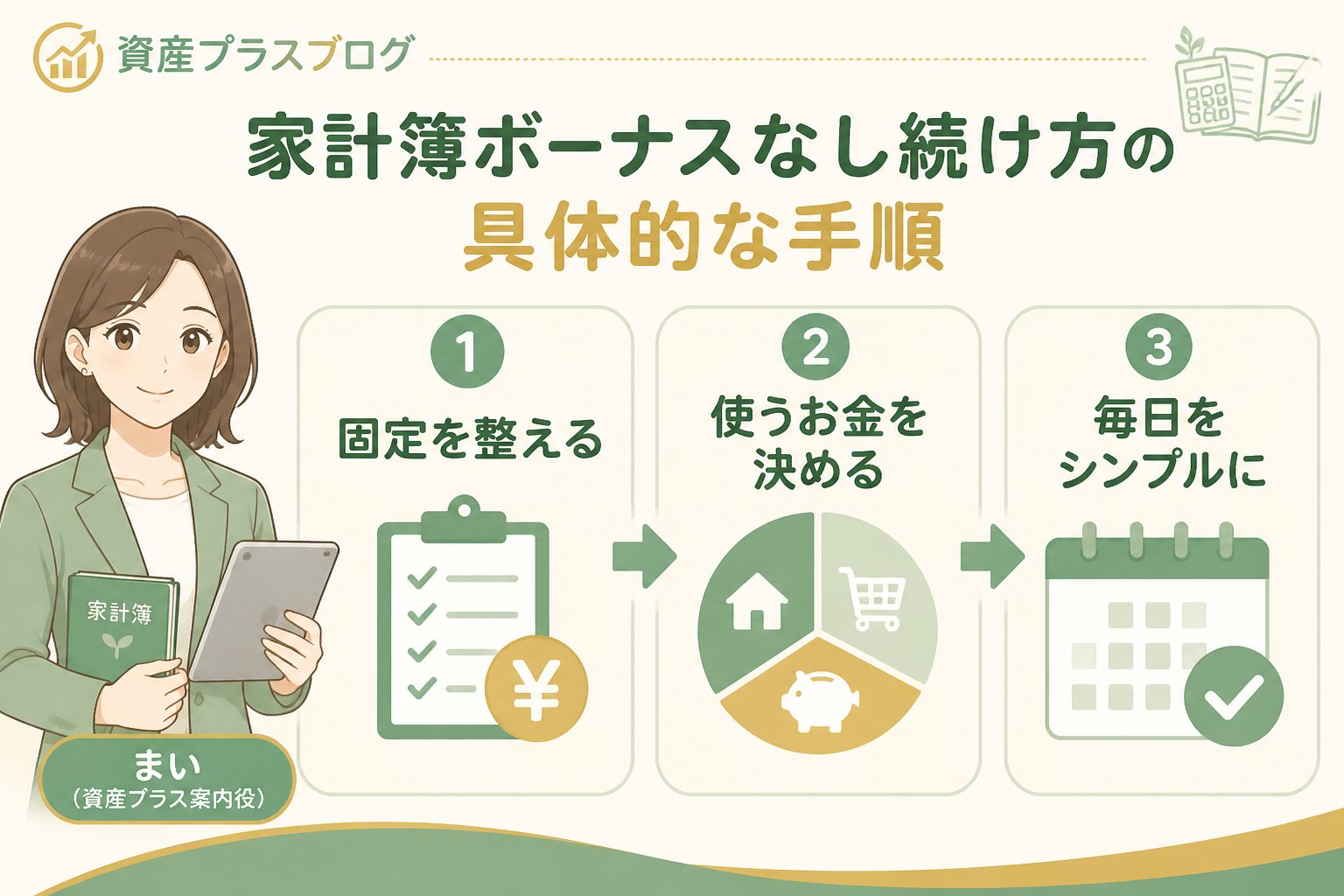 家計管理 家計簿ボーナスなし続け方の具体的な手順