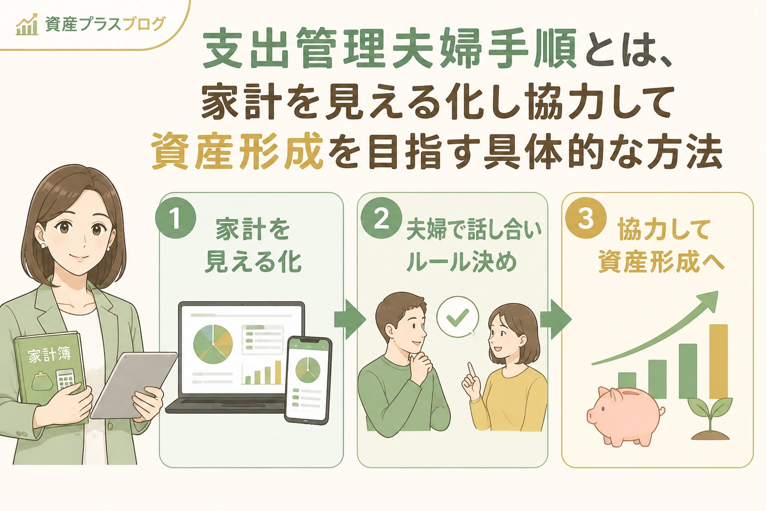 資産形成 支出管理夫婦手順とは、家計を見える化し協力して資産形成を目指す具体的な方法
