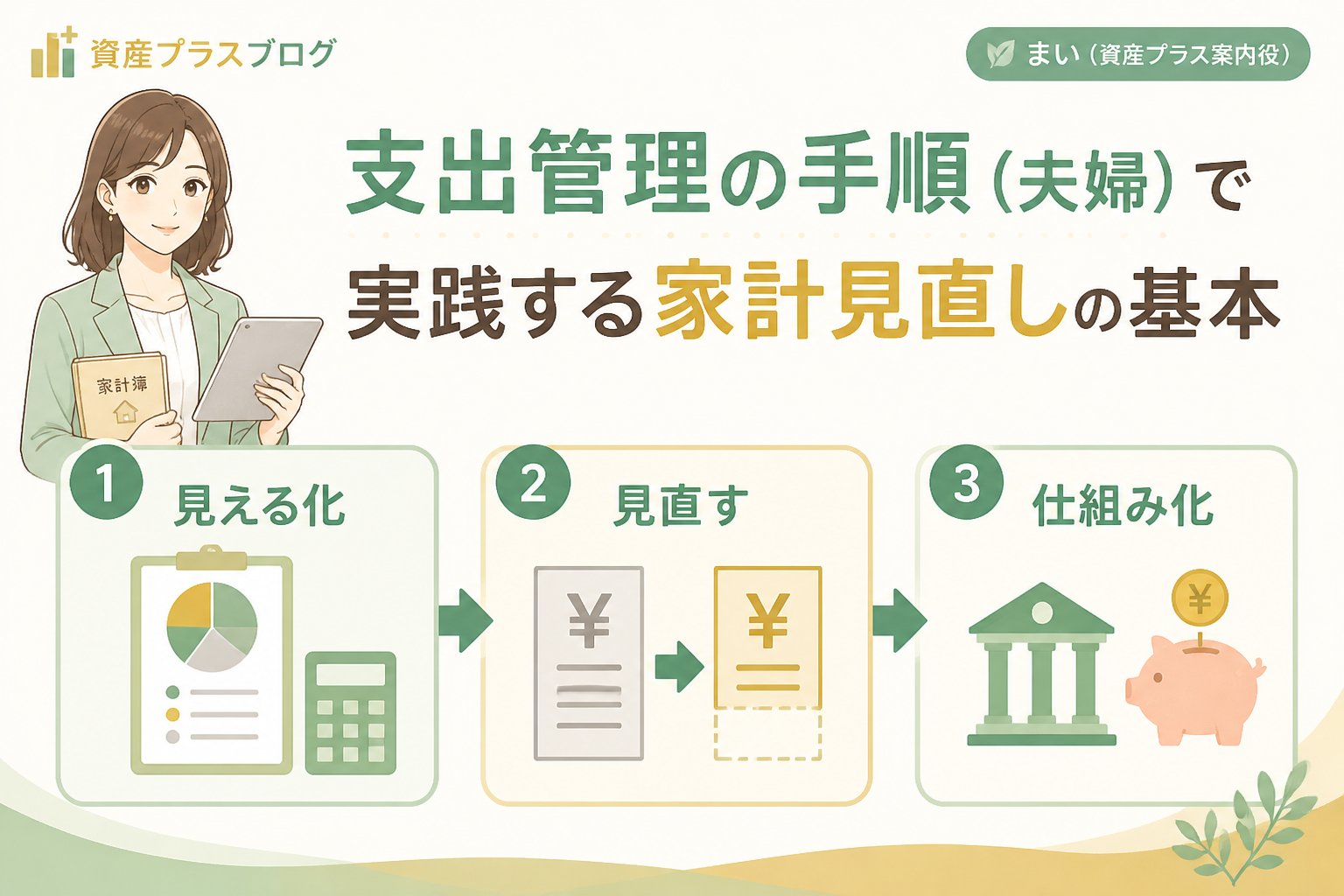 資産形成 支出管理の手順（夫婦）で実践する家計見直しの基本