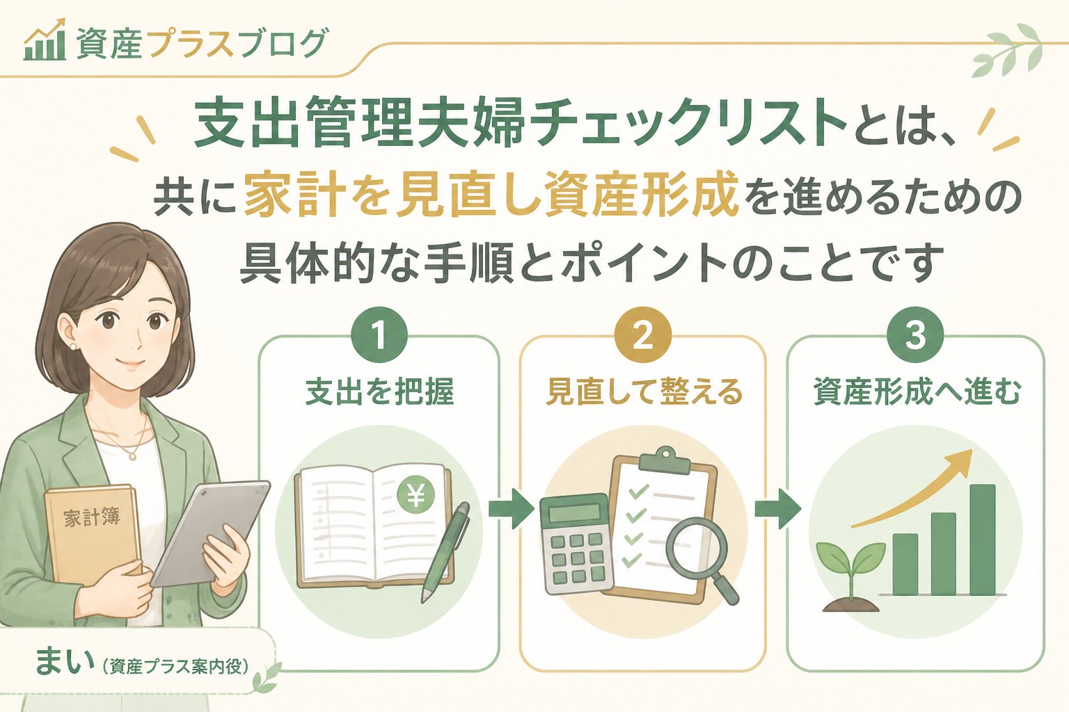 資産形成 支出管理夫婦チェックリストとは、共に家計を見直し資産形成を進めるための具体的な手順とポイントのことです