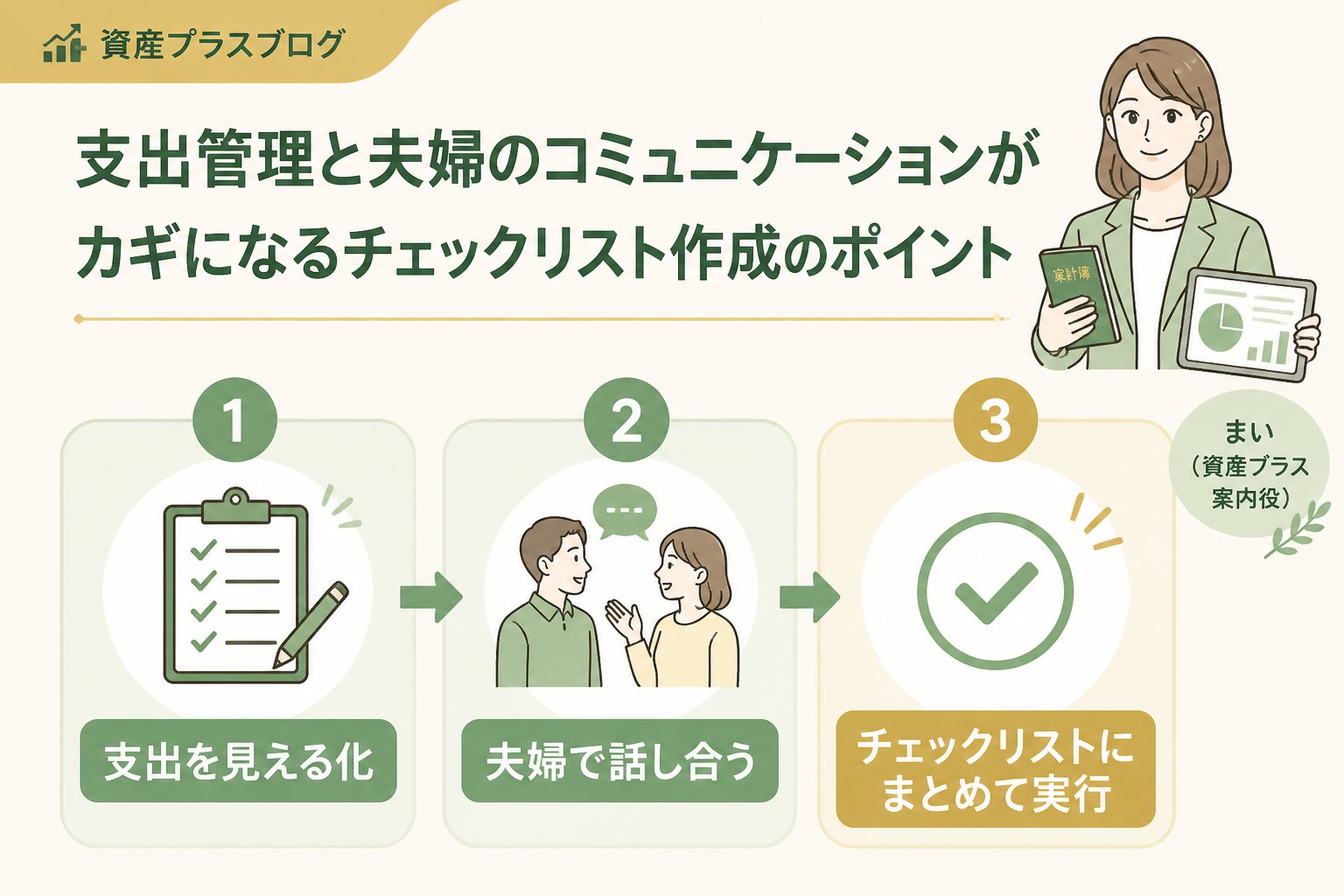 資産形成 支出管理と夫婦のコミュニケーションがカギになるチェックリスト作成のポイント