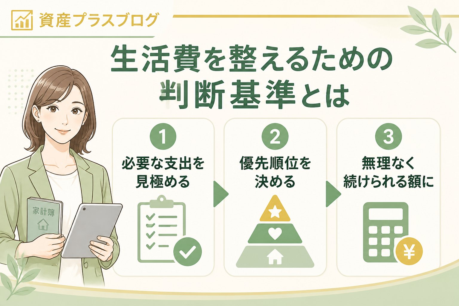 家計管理 生活費を整えるための判断基準とは