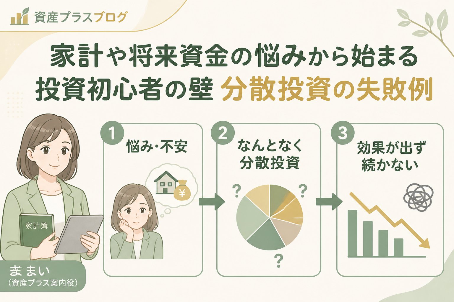 投資入門 家計や将来資金の悩みから始まる投資初心者の壁