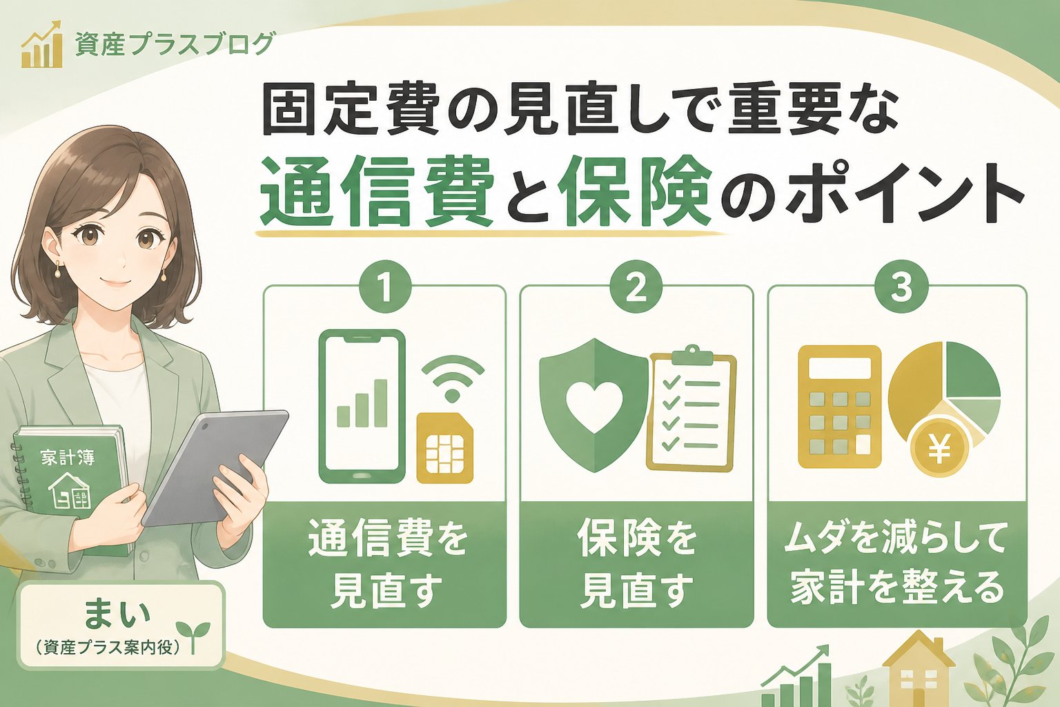 固定費見直し 固定費の見直しで重要な通信費と保険のポイント