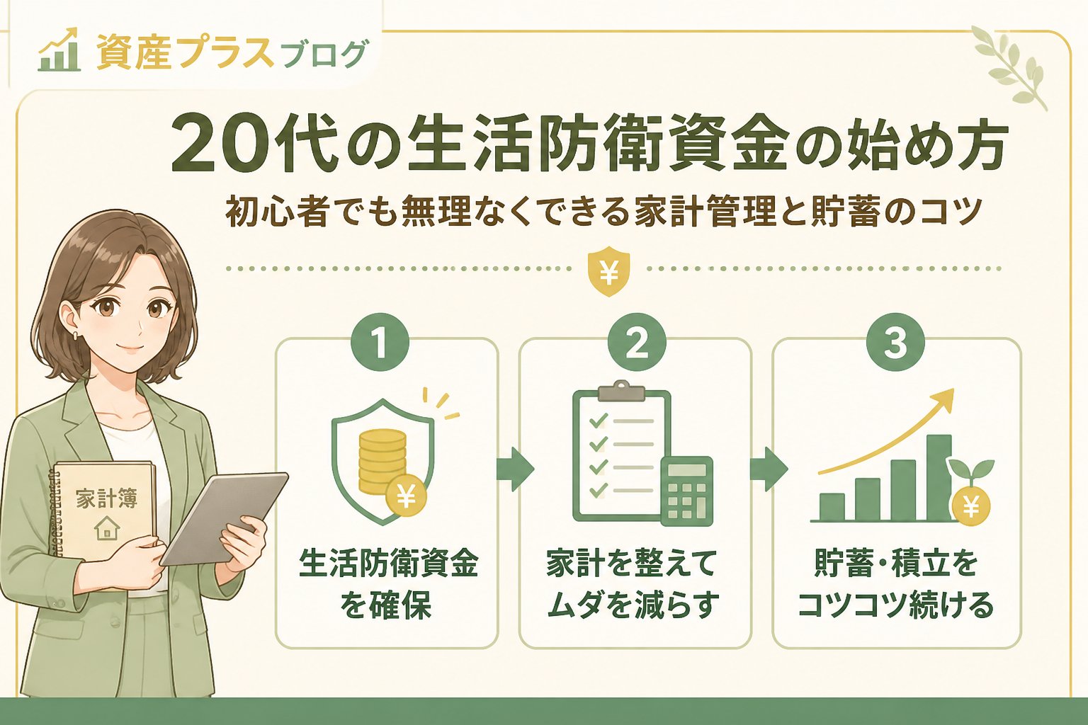 家計管理 生活防衛資金と20代の始め方を踏まえた初心者向け家計管理のポイント