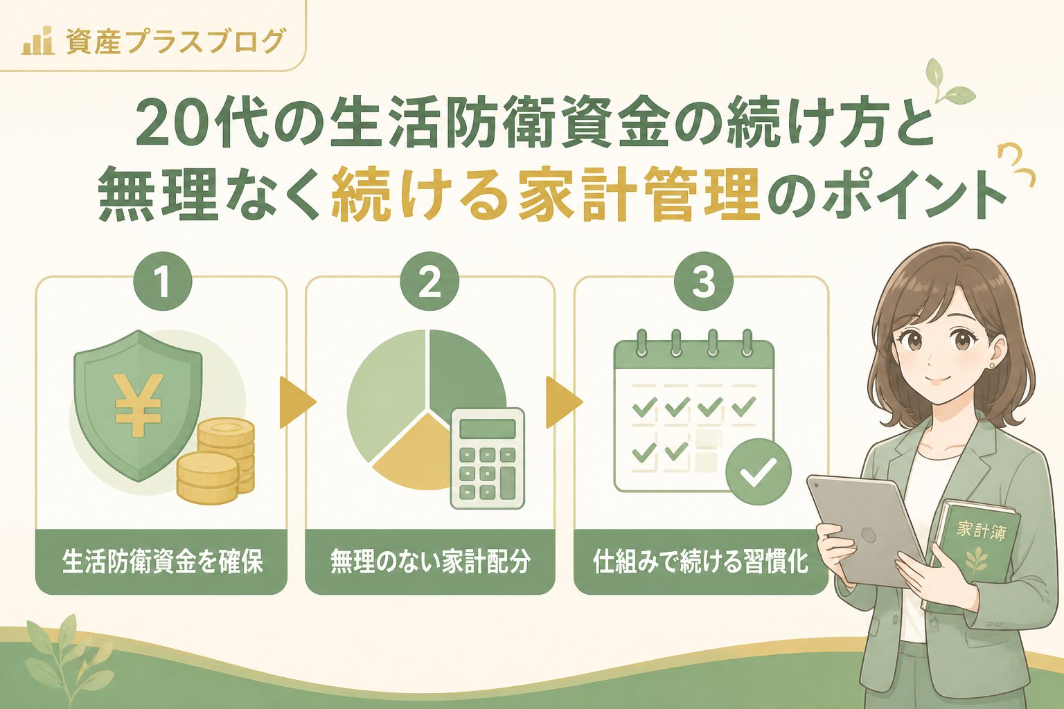 家計管理 生活防衛資金と20代の家計管理における続け方の重要性
