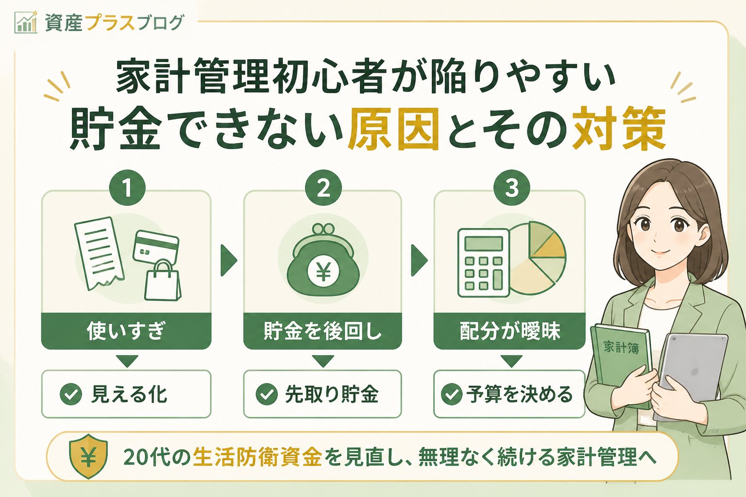 家計管理 家計管理初心者が陥りやすい貯金できない原因とその対策