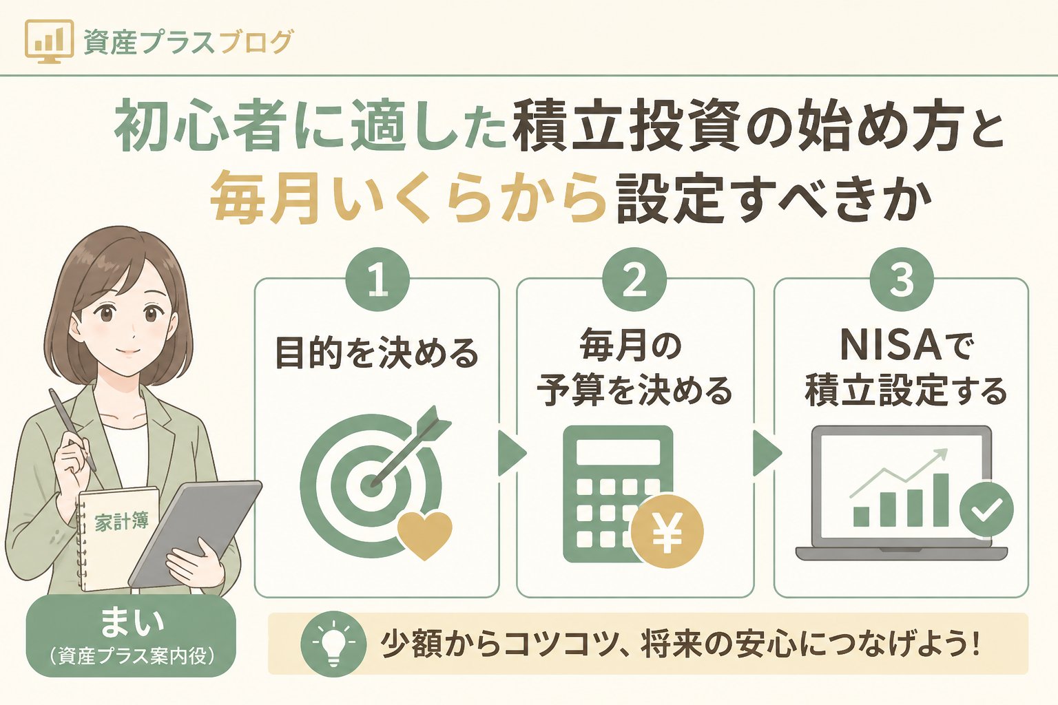 投資入門 初心者に適した積立投資の始め方と毎月いくらから設定すべきか