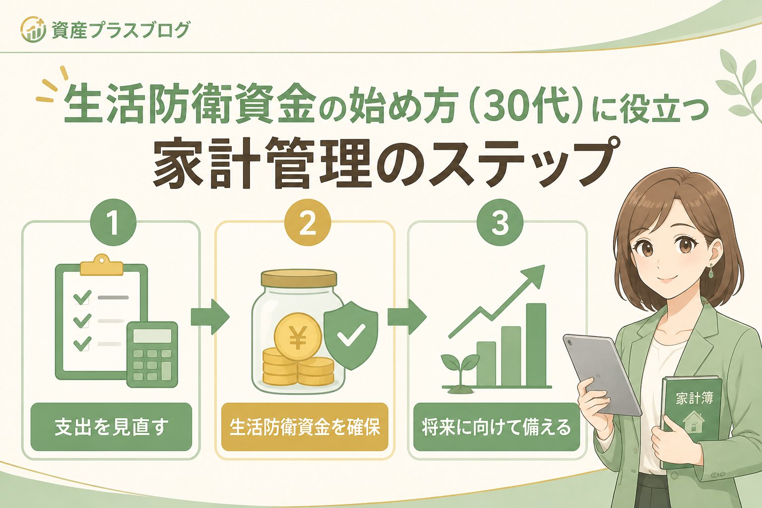家計管理 生活防衛資金の始め方（30代）に役立つ家計管理のステップ
