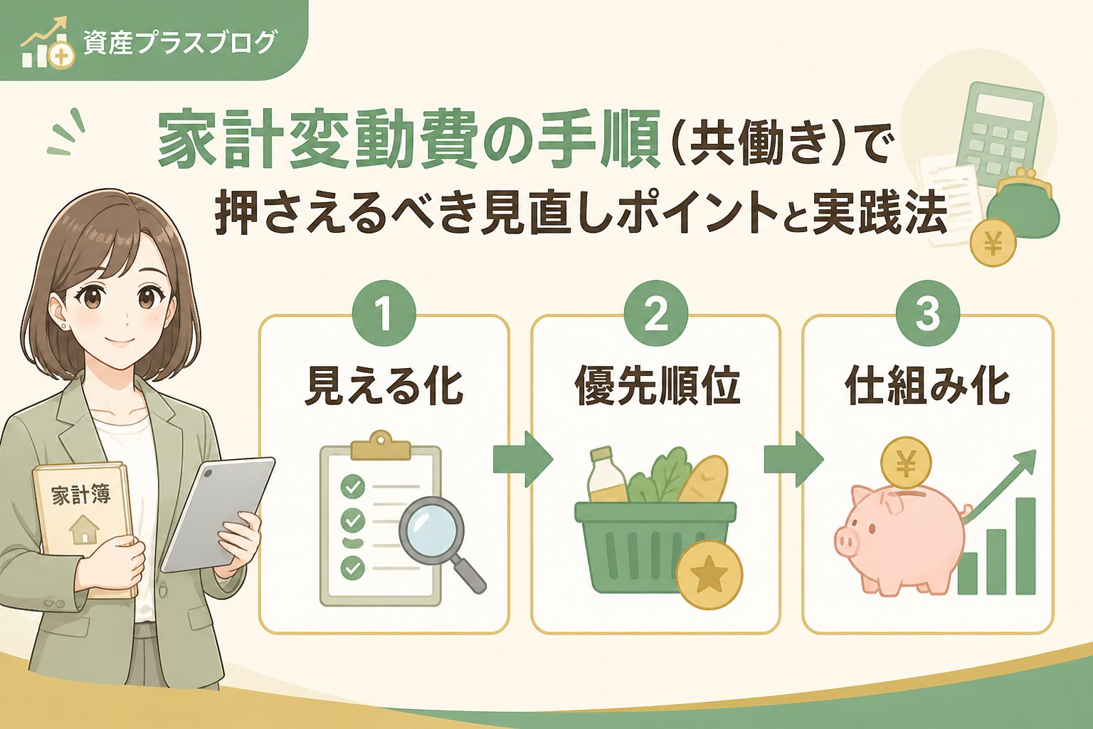 資産形成 家計変動費の手順（共働き）で押さえるべき見直しポイントと実践法