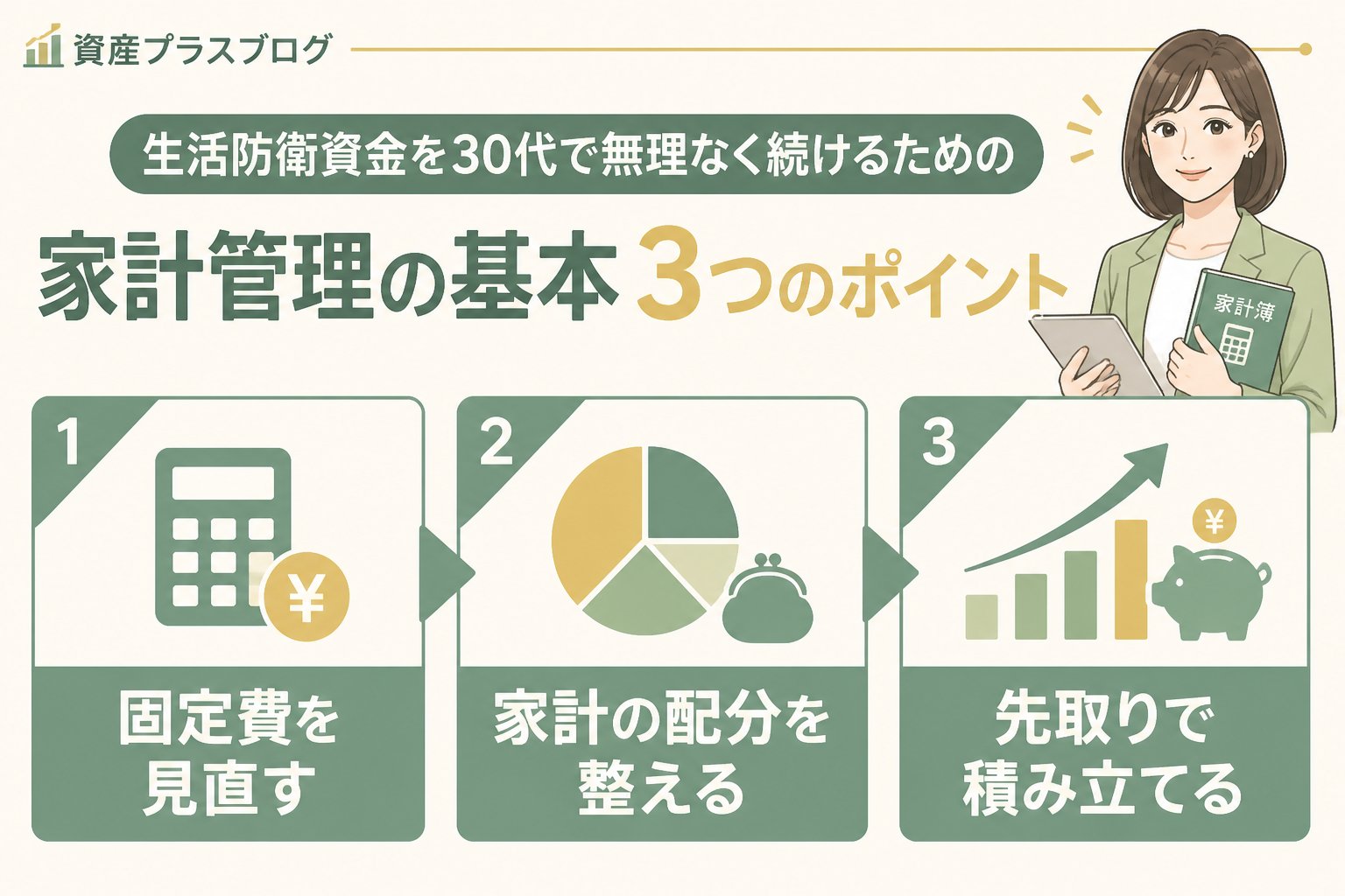 家計管理 生活防衛資金を30代で無理なく続けるための家計管理の基本