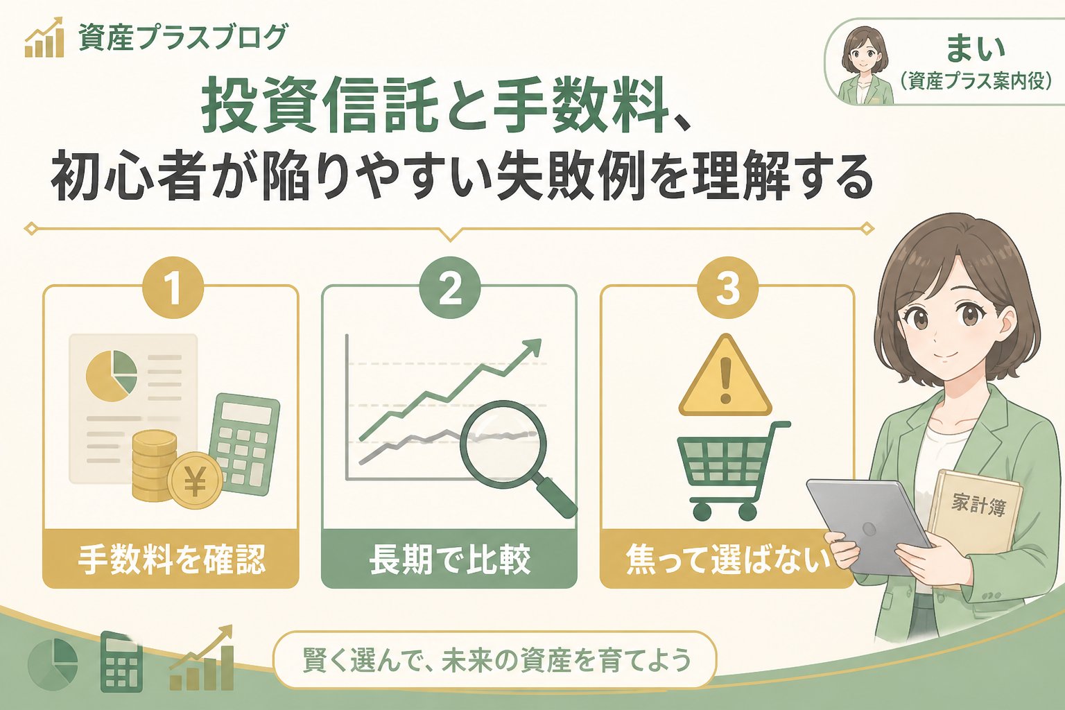 投資入門 投資信託と手数料、初心者が陥りやすい失敗例を理解する