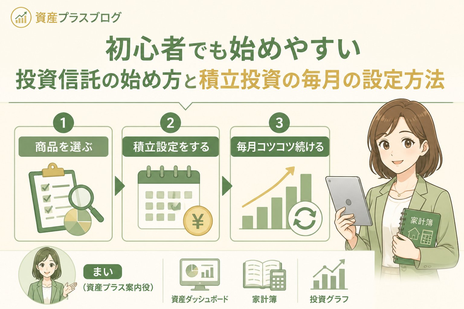 投資入門 初心者でも始めやすい投資信託の始め方と積立投資の毎月の設定方法