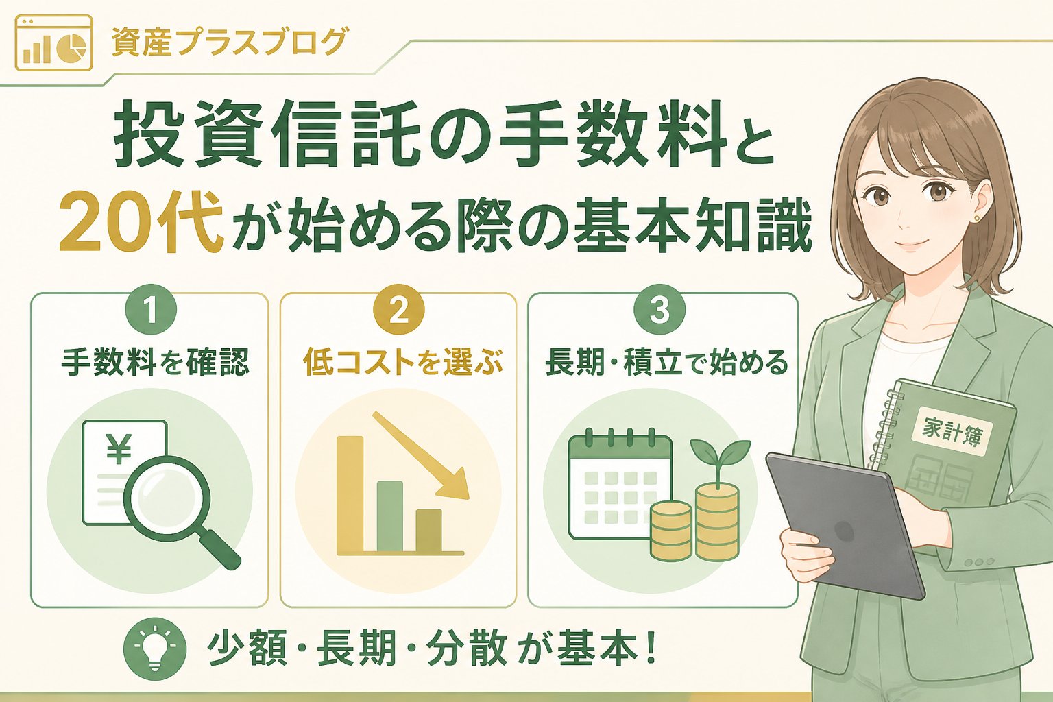 投資入門 投資信託の手数料と20代が始める際の基本知識
