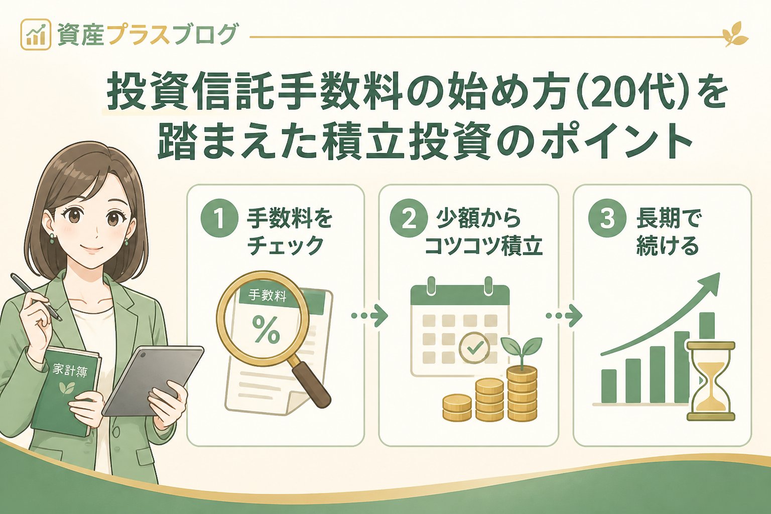 投資入門 投資信託手数料の始め方（20代）を踏まえた積立投資のポイント