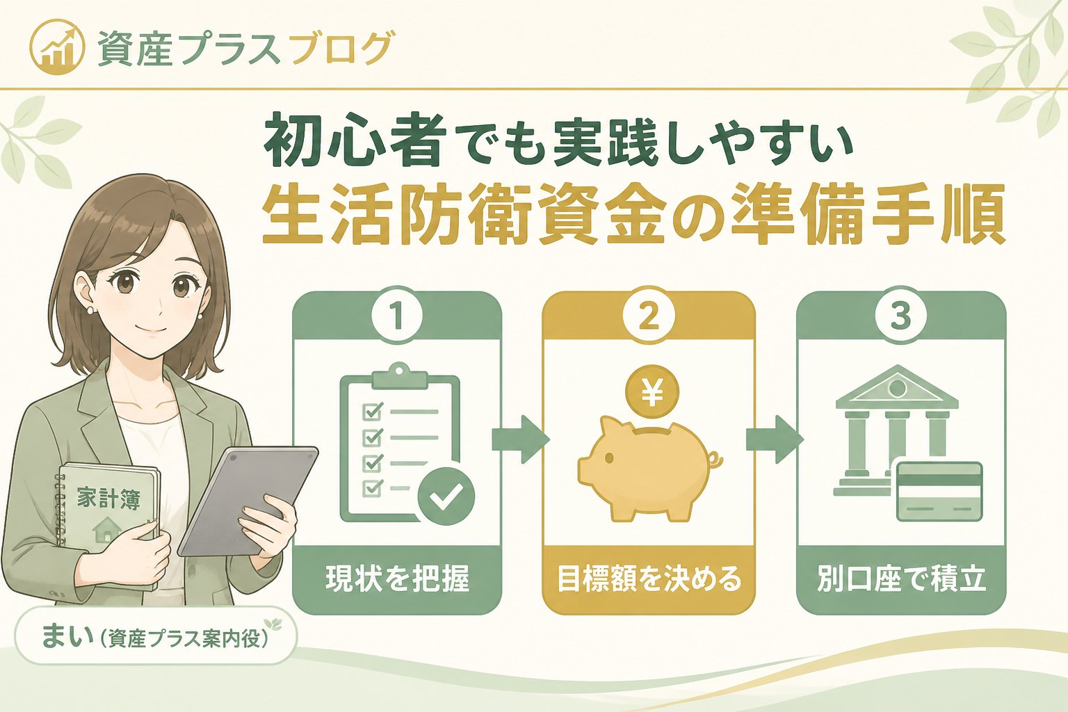 家計管理 初心者でも実践しやすい生活防衛資金の準備手順