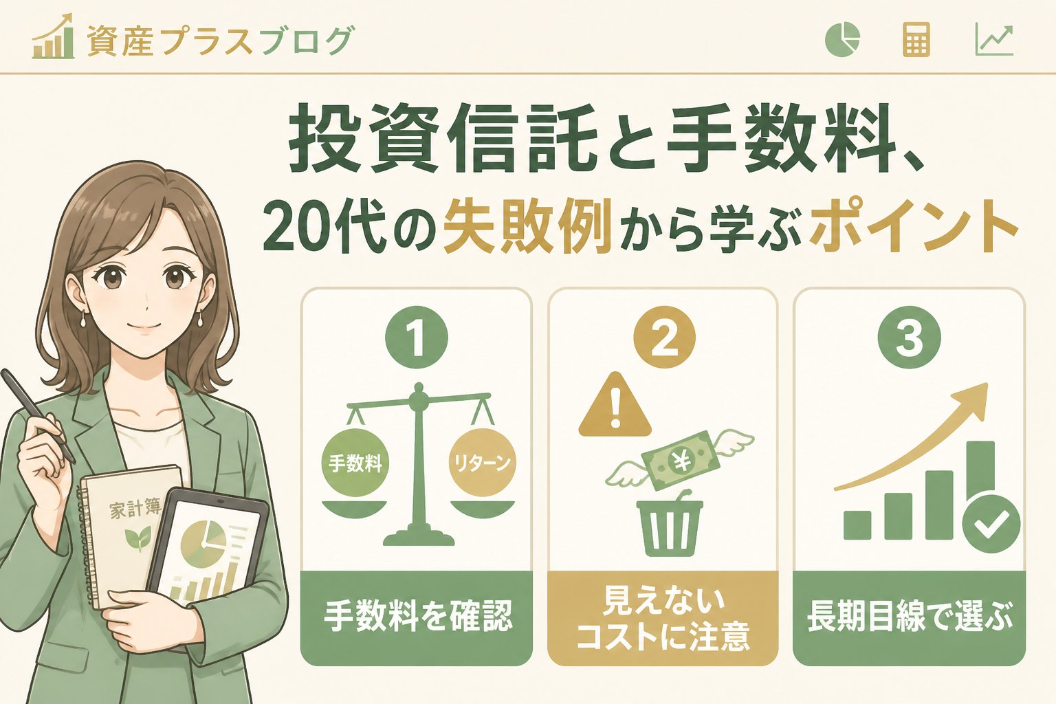 投資入門 投資信託と手数料、20代の失敗例から学ぶポイント
