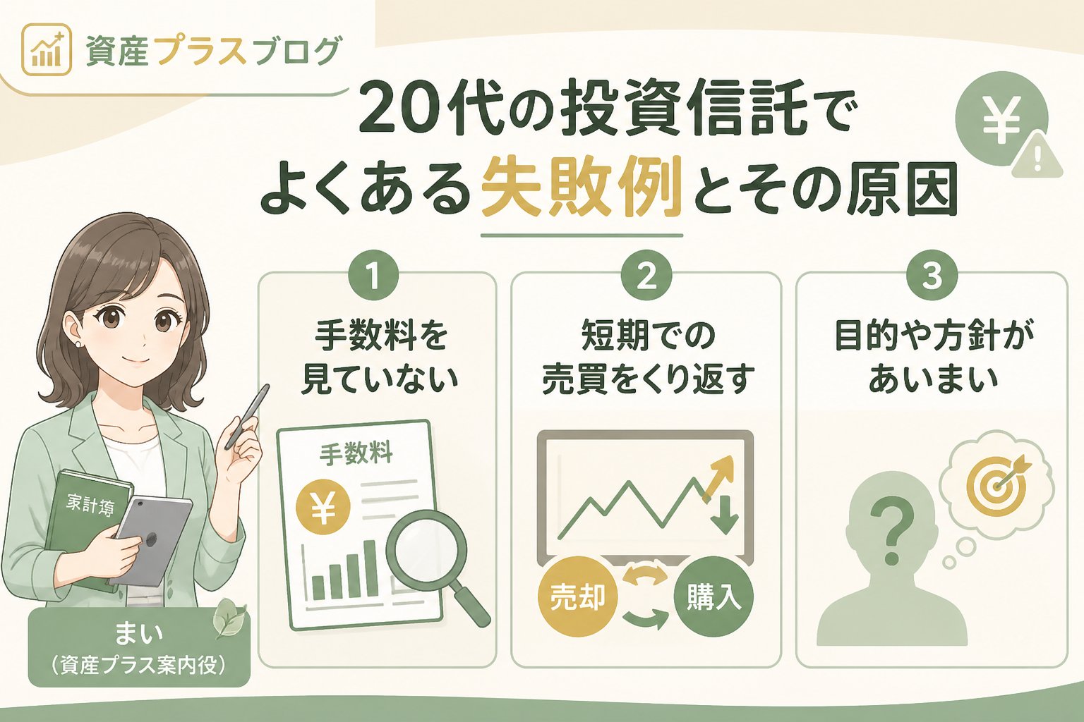 投資入門 20代の投資信託でよくある失敗例とその原因